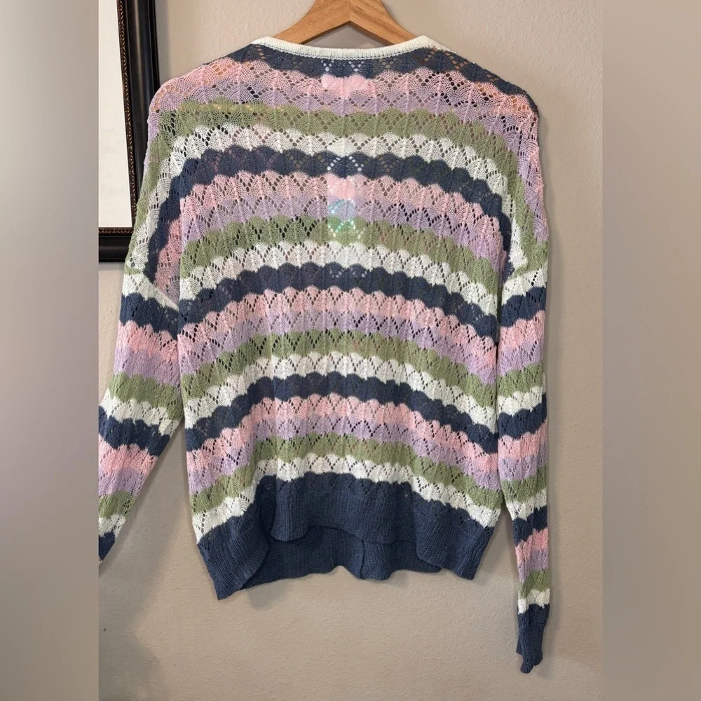 Absolutely Jahkiya Long Sleeves cardigan blue- size medium